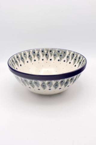 Pfauenfeder - Große Schüssel , (24cm ø)