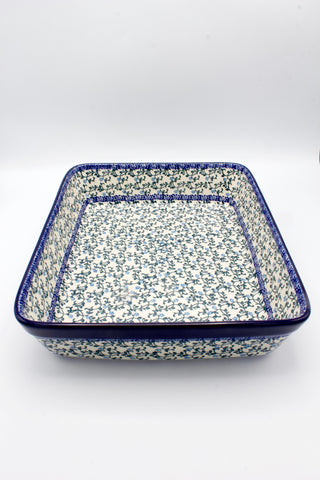Alpenblau - Rechteckige Auflaufform L (32cm )