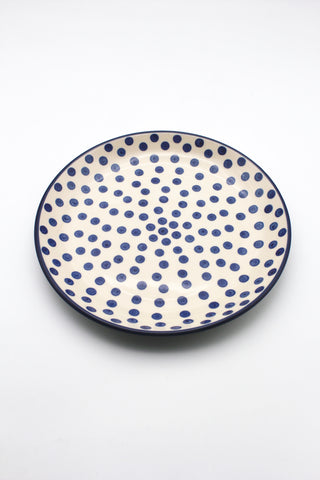 Blue Dots - Flacher Teller 23,5 cm ø