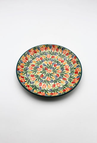 Tulpen - Kuchenteller 20 cm ø - UNIKAT