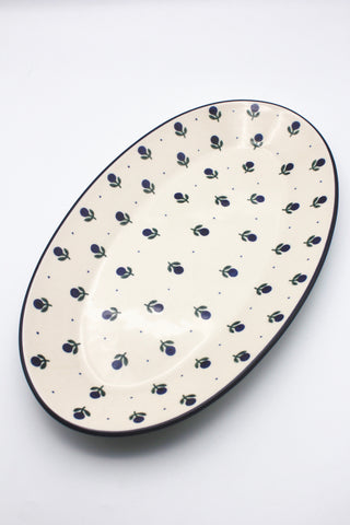 Blaubeere - Große Ovale Platte (37,5 cm)
