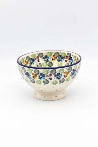 Stiefmütterchen - Schale mit Fuß (14cm ø)