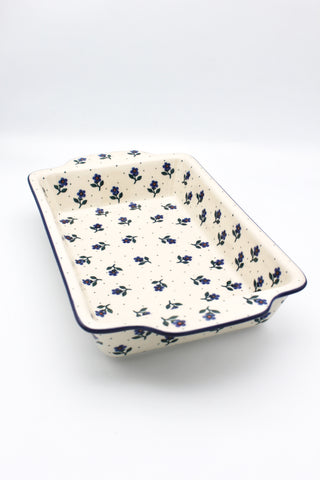 Veilchen - Auflaufform mit Griffe (M)