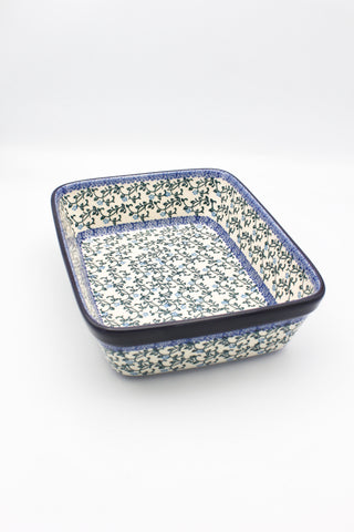 Alpenblau - Rechteckige Auflaufform, S (25cm)