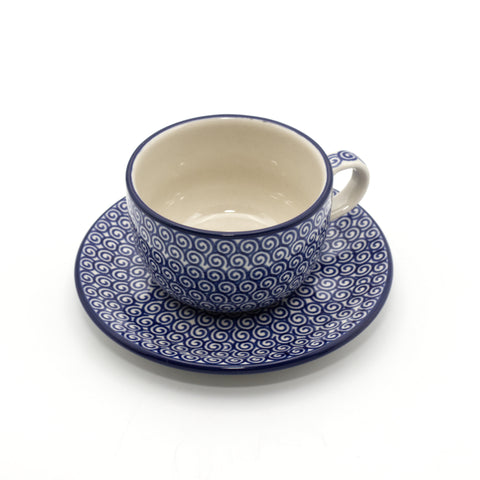 Curl - Kaffee Tasse und Untertasse (Set)