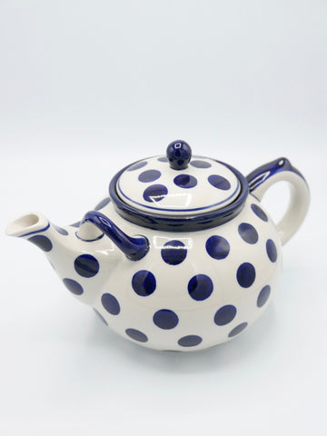 Große Blaue Punkte - Teekanne, groß (1,8L)