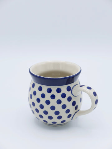 Blue Dots - Große Tasse, bauchig