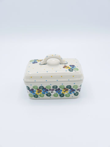 Stiefmütterchen - Alte Butterdose