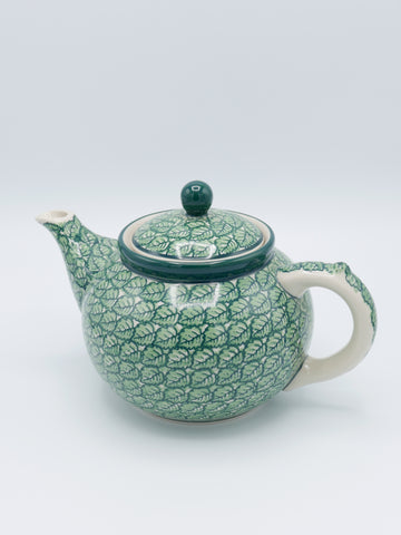 Grüne Blätter - Mittelgroße Teekanne