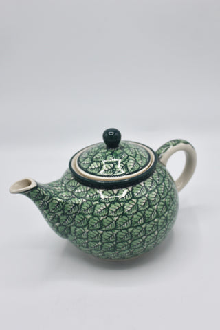 Grüne Blätter - Kleine Teekanne