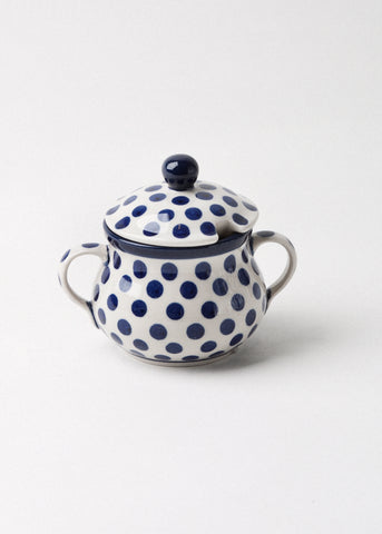 Blue Dots - Kleine Zuckerdose