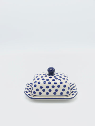 Blue Dots - Kleine Butterdose