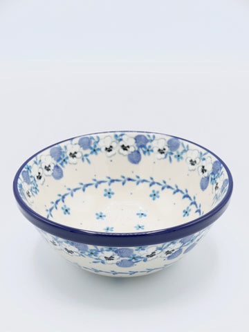 Stiefmutterblumen in Blau - Schüssel (17cm ø)