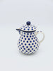 Blue Dots - Krug mit Deckel