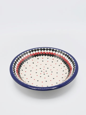 Rote Rhomben - Tiefer Teller