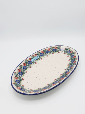 Tulpensonne - Ovale Platte (35cm)