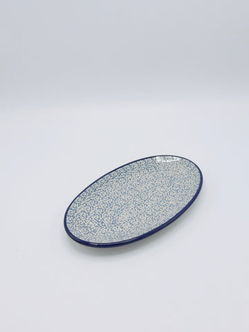 Bleu Ciel - Ovale Platte, klein