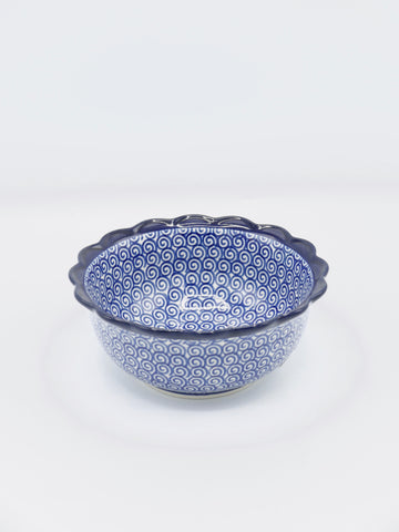 Curl - Schale mit Wellenrand (14cm ø)