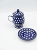 Classic - Tasse mit Teesieb und Teller
