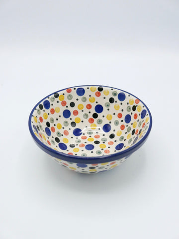 Bunte Punkte - Schüssel (17cm ø)
