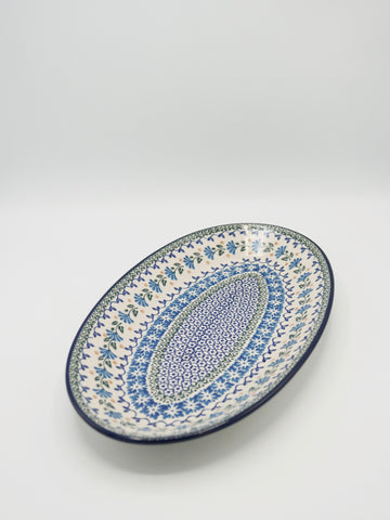 Frühlingsblumen - Ovale Platte (37,5cm)