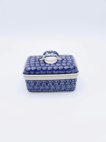 Spitze - Alte Butterdose