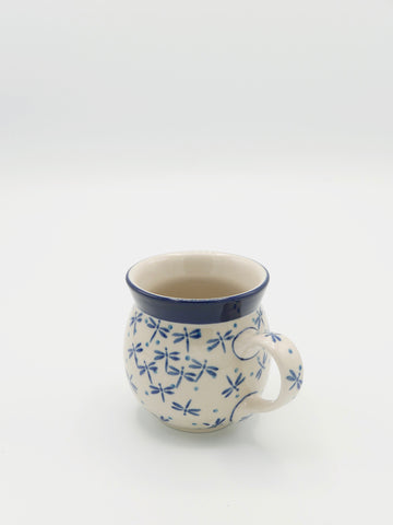 Stilisierte Libellen - Kleine Tasse, bauchig